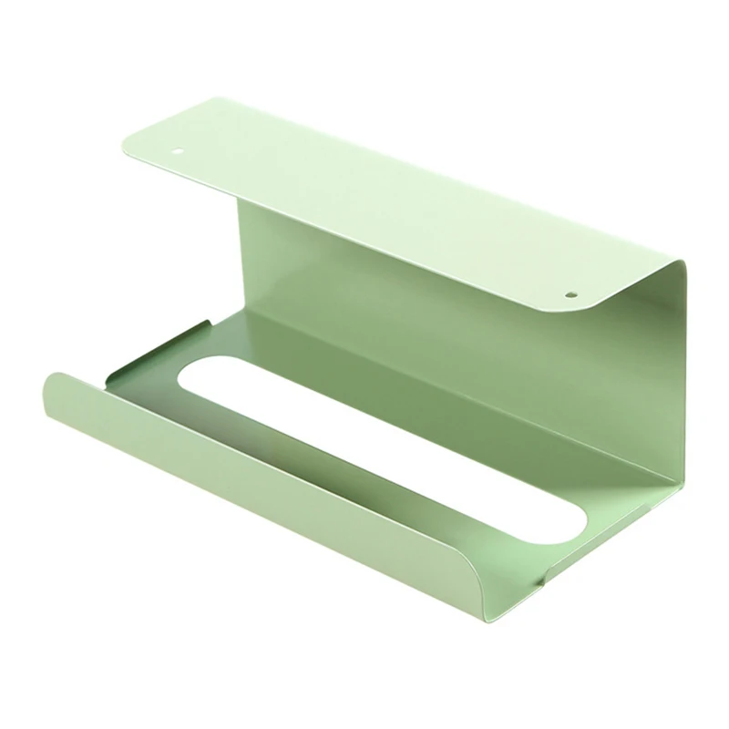 

3 Colors Japanese Kitchen Cabinet Hanging Paper Towel Iron Frame Tissue Box Free Punching Wrought Iron Tissue Box