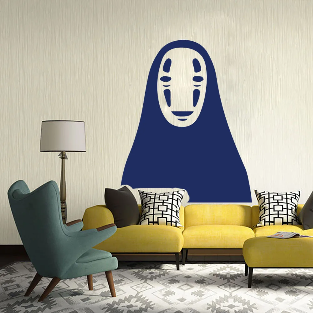 Cartoon No Face Spirited Away Wall Car Laptop Sticker Cute Anime Spirited Away Decal Kids Room Bedroom Vinyl Home Decor