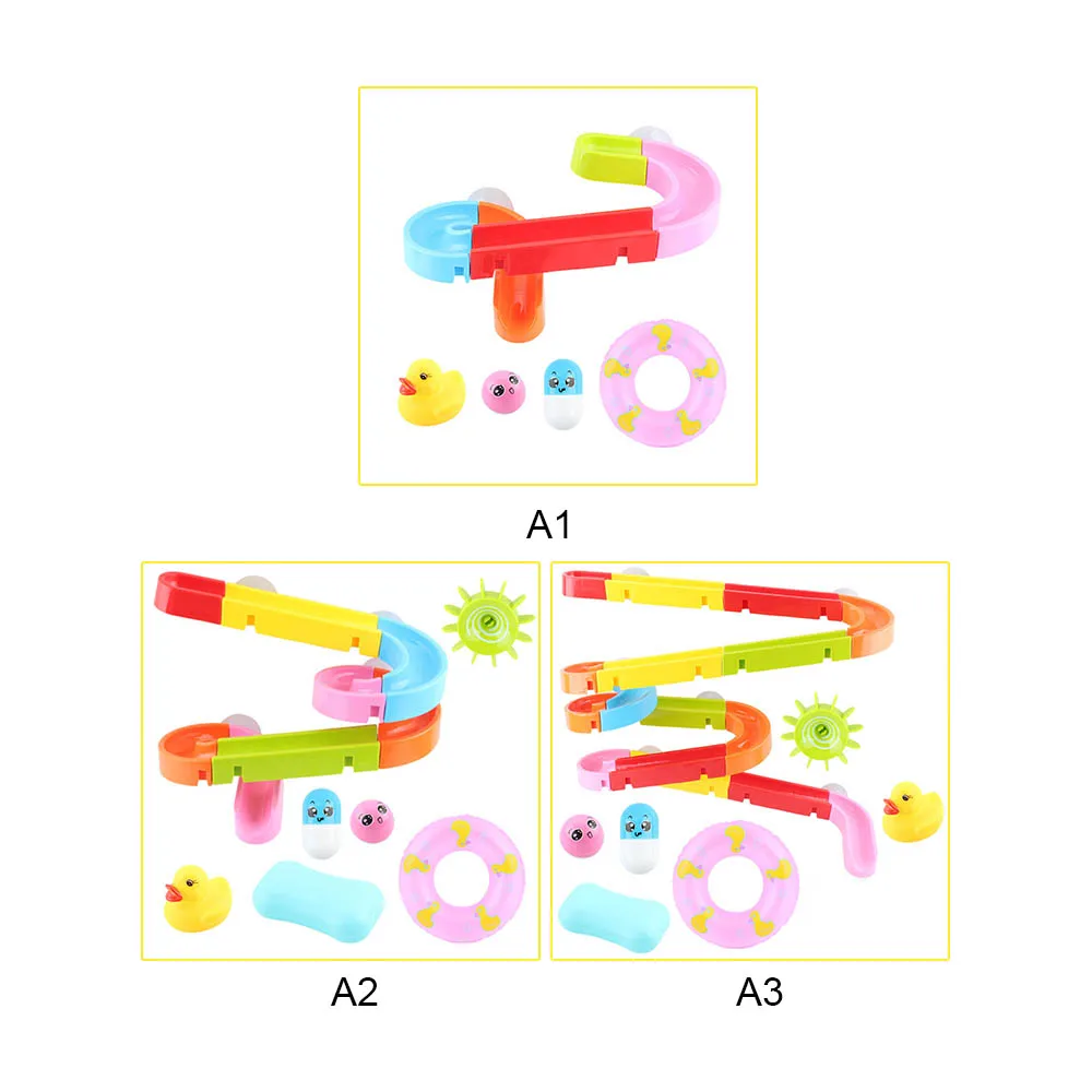 Детские игрушки для ванной, душевой трек, водная горка, игрушки для детского душа, сборные игрушки для ванной комнаты, сжимаемая утка