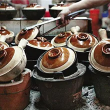 Китайский стиль традиционная старомодная Земляная кастрюля Hong Kong Guangdong суп рисовая каша горшок глина сковорода