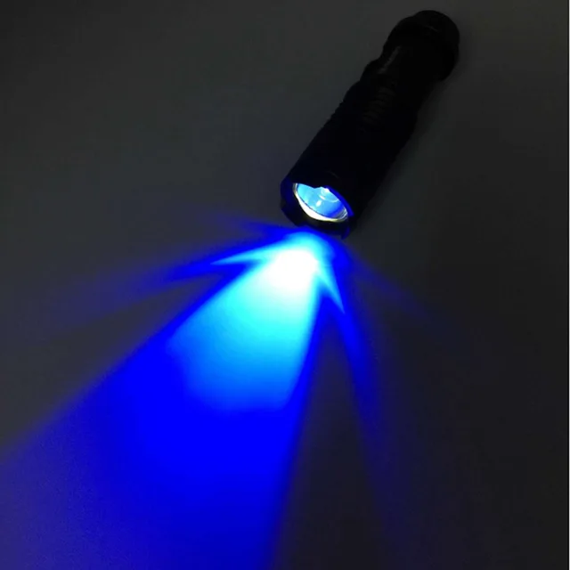 Zoomable Led Uv Flashlight Torch Light Lamp 365nm 395nm Ultra Violet Zoomable Led Uv Flashlight Torch Light Lamp 365nm 395nm Ultra Violet Blacklight Aa Battery For Money Cash Detector