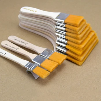 

12pcs/Set High Quality Multifunction Oil Painting Brush And BBQ Brush For Painting Art Easy To Clean Wooden Cleaning Brush