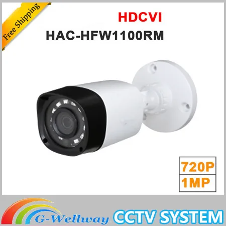 Dahua оптовая продажа HAC-HFW1000RM 1MP HDCVI ИК Пуля Камера Smart IP67 720P HD CCTV Lite серии Dahua-HAC-HFW1000RM