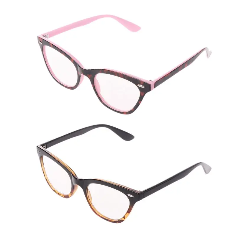

Classic Womens Cat Eye Reading Glasses Flower Print Vintage Reader Presbyopic Eyeglasses Clear Lens + 1.0 + 1.5 + 2.0 + 2.5 + 3.
