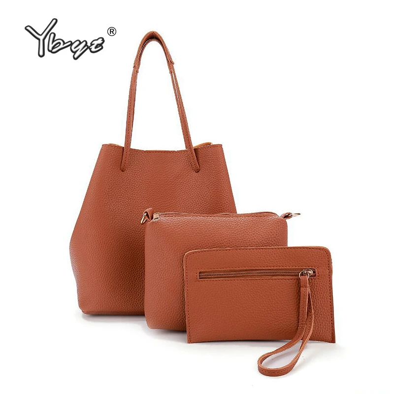 

YBYT brand 2017 new casual bucket bags composite handbags women totes ladies messenger package shopping shoulder crossbody bags