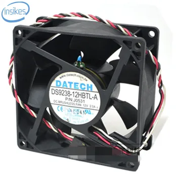 

DS9238-12HBTL-A Speed Double Ball Bearing Cooling Fan DC 12V 2.0A 6400RPM 9038 9CM 90*90*38mm 3 Wires