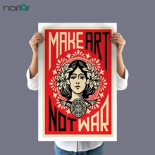 HD Искусство Печать Искусство не война Shepard Fairey холст живопись плакат Настенные картины для украшения комнаты домашний Декор без рамки