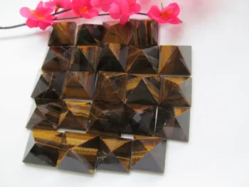 

AAA+ Natural Yellow Tiger Eye Quartz Crystal Pyramid Quartz Crystal Pyramid Healing Crystal Crafts Gift 28MMx32MM