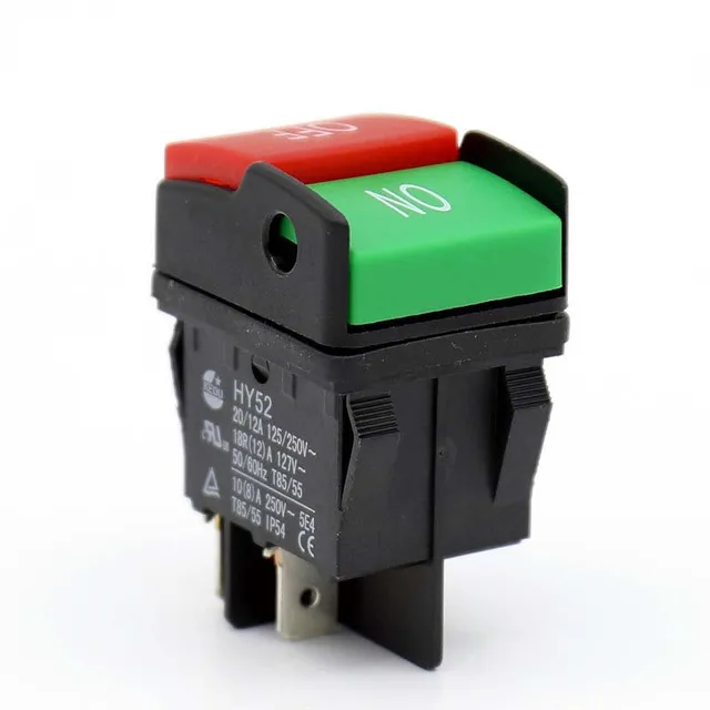 2pc HY52 125/250V Industrial Electric Push Button Switches Power On Off