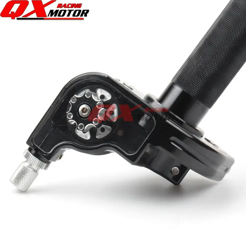 

CNC Adjusterable Throttle Grip Quick Twister CNC Anodized Black for CHINESE 50-250cc Dirt Pit Bike Motorcycle Motocross Modified