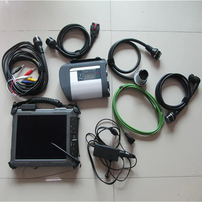  Volle set 2in1 Diagnose Werkzeug Für BMW ICOM A2 B C + SD Verbinden MB Star C4 + Xplore IX104 table