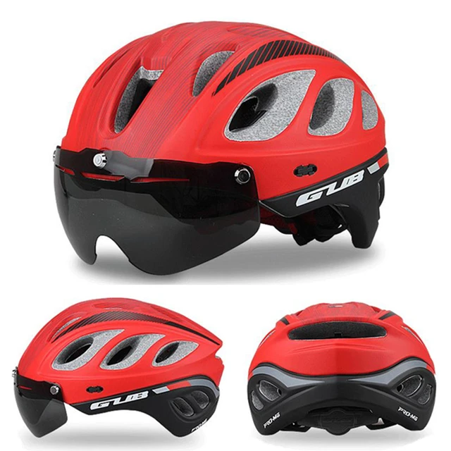 Best Price New Magnetic Goggles&Brim Cycling Helmet TT Racing Road Bicycle Helmet Mountain MTB Multi-functional Safety Bike Helmet 57-61cm Best Price New Magnetic Goggles&Brim Cycling Helmet TT Racing Road Bicycle Helmet Mountain MTB Multi-functional Safety Bike Helmet 57-61cm