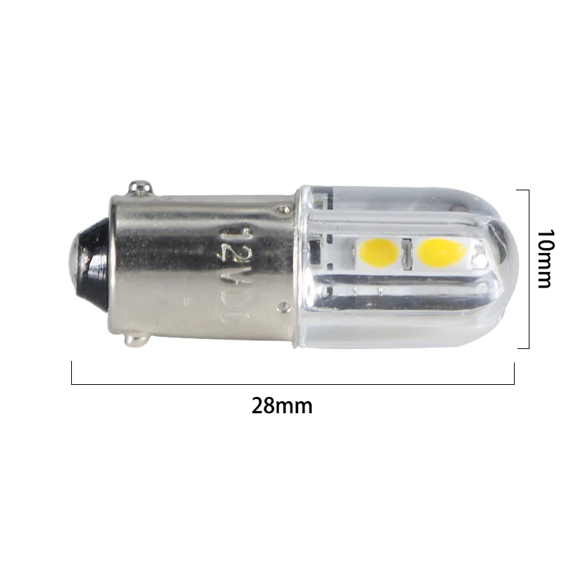Us 15 74 25 Off Viewi 10x Ba9s Led Lights Dc 6 12 24 36 48 Volt Car Auto Backup Reserve Bulbs Lamps 1w 6v 24v 12v Indicator Light Smd 3030 Chip In