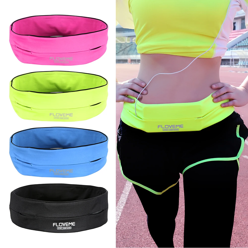 FLOVEME 5.5'' Universal Waterproof Running Phone Belt Bag Pouch For iPhone 8 8 Plus 7 6s Plus 5 5s SE Sport Waist Running Cases