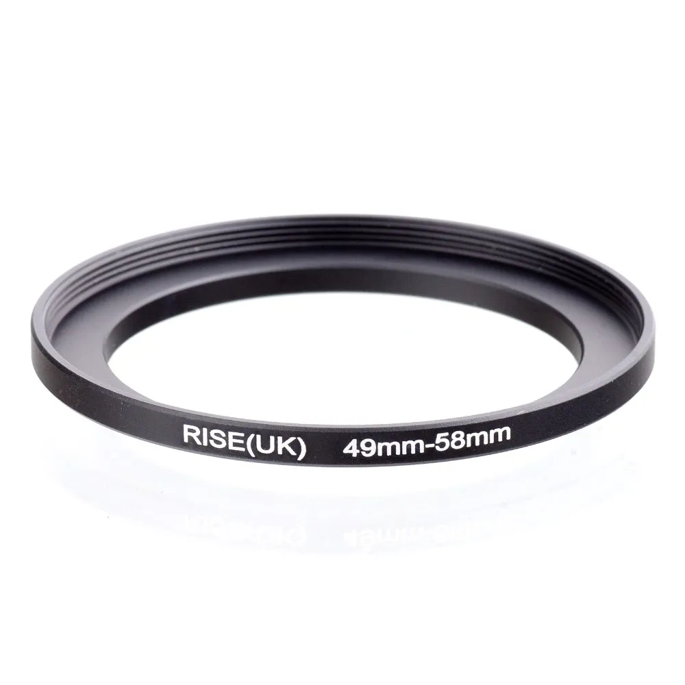 RISE(UK) 49 мм-58 мм 49-58 мм от 49 до 58 повышающий кольцевой фильтр адаптер Черный