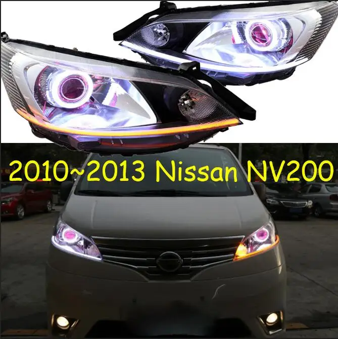Подходит для RHD LHD видео дисплей Автомобильный головной светильник для NV200 головной светильник s 2009~ лет NV200 головной светильник NV 200 DRL HI LO HID xenon - Цвет: Model2 style
