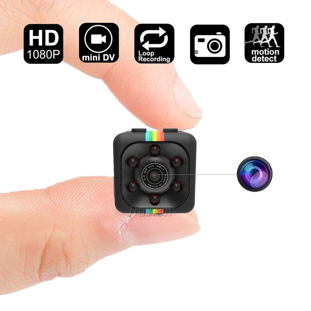 

Secret Mini Camera HD 1080P Night Vision Motion Sensor SQ11 Sport Camcorder Small DVR Video Audio Recorder Car Helmet Micro Cam