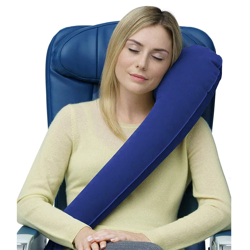 

Multifunctional Inflatable travel Pillow airplane Car Headrest Neck spine protection back soft Air Cushion scarf Pillow