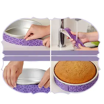 

Baking Tray Protection Strap Strip Cake Pan Strips Bake Strip Belt Moist Level Cake Tools Protect Banding Cloth Kitchen Gadgets
