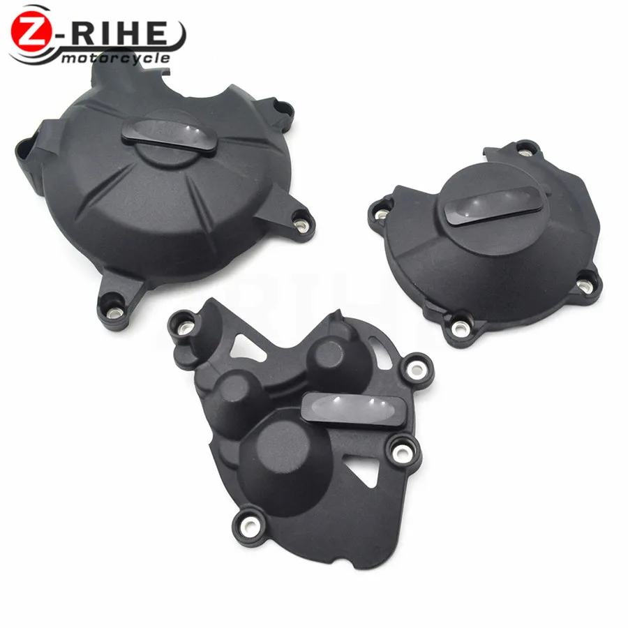 

FOR 1SET 2017 New CNC Aluminum&ABS Motorcycle Engine Protective Cover Accessories For Kawasaki Ninja ZX6 W800 SE Versys 650 ER-5
