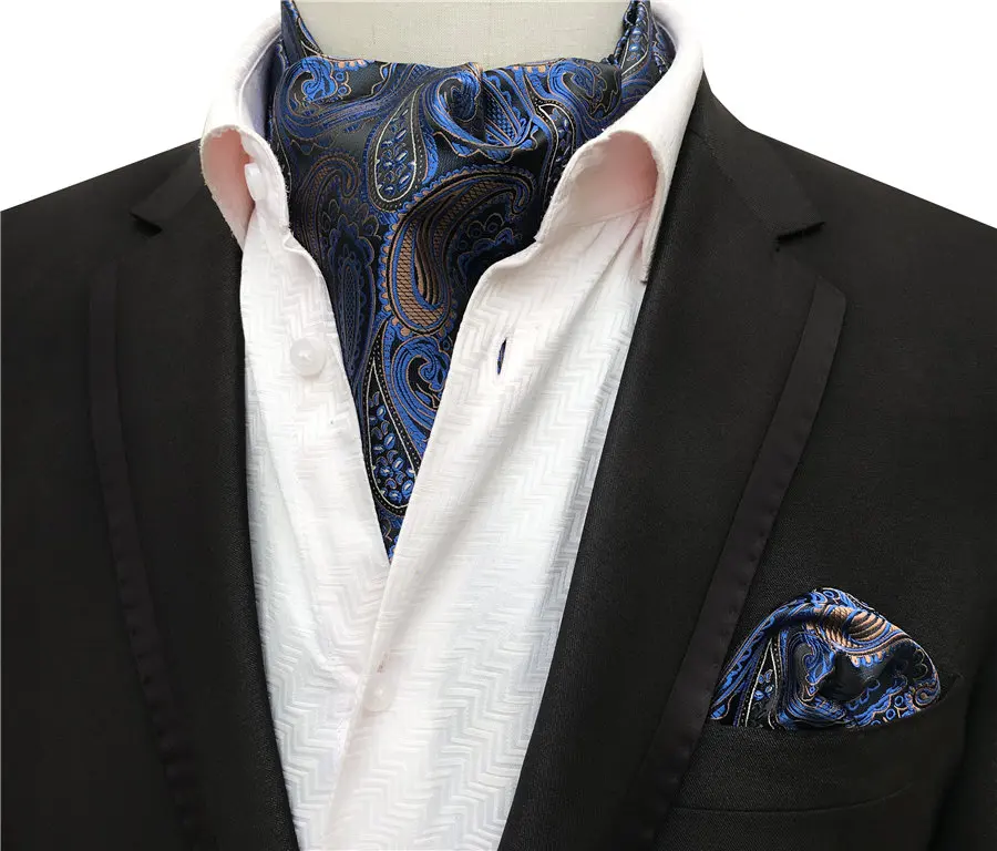 Модные Для мужчин шейный платок Pocket Square Set Высокое качество тканые модников комплекты чтобы соответствовать костюмы