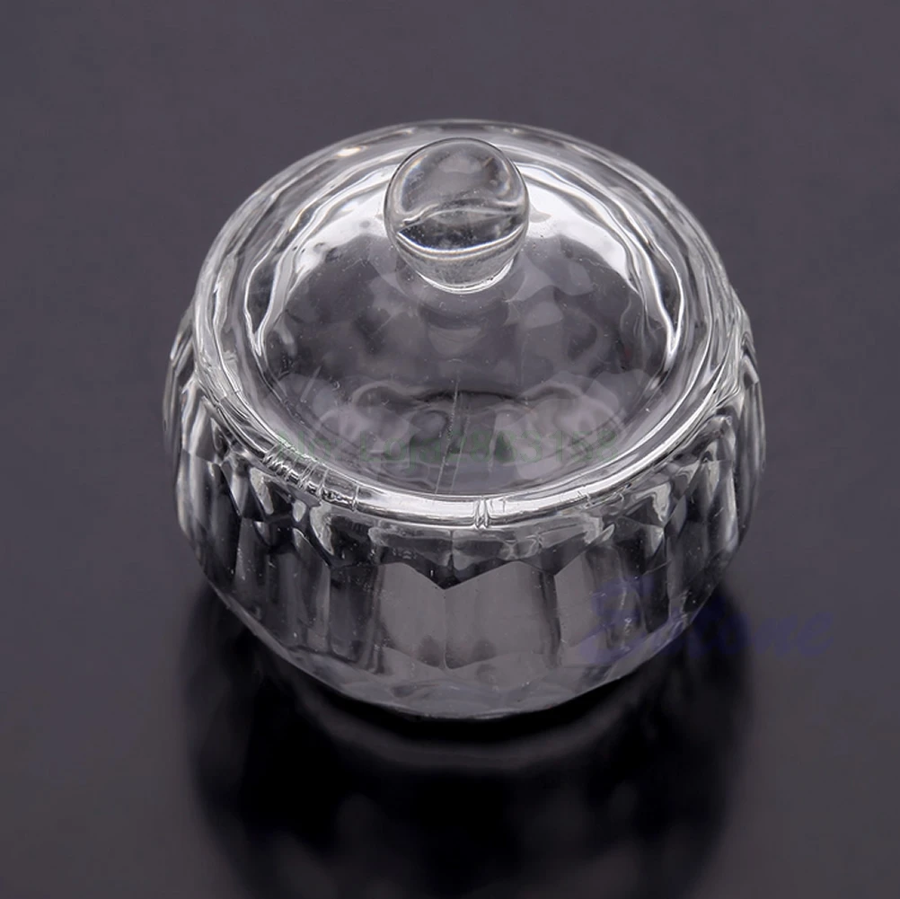 Косметический Акриловый Кристалл Dappen Блюдо чашка дизайн ногтей контейнер для жидкой пудры