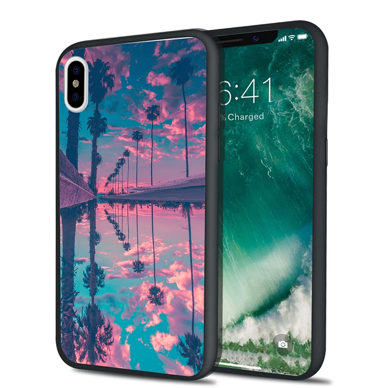 DIFFRBEAUTY чехол для телефона iPhone 6 6S Plus X XR 5 SE сценическая фотография Кокосовая пальма