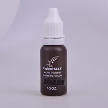 2 шт., лидер продаж, микрпигмент, шоколадные цвета бровей, Перманентный макияж, эмульсия для бровей, чернила для татуировки