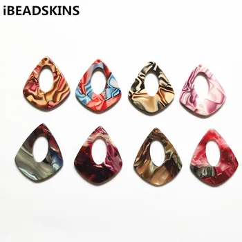 

New arrival! 34x29mm 50pcs acetic acid drop-shape charms for earrings accessories,Earring parts Jewelry Findings making