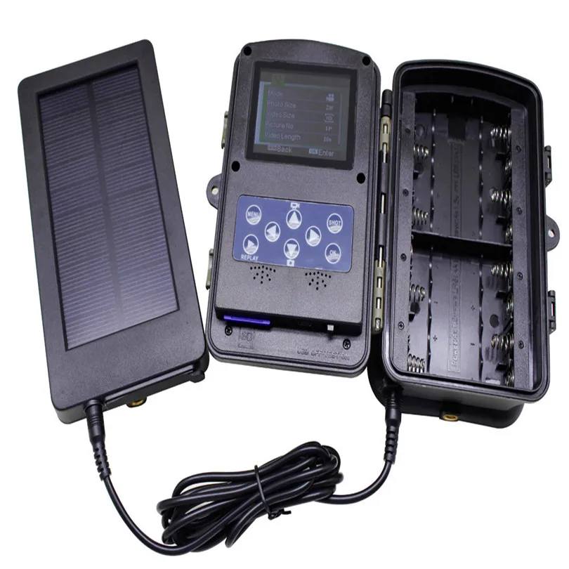

2018 new Lowest Price Solar Charger Battery Panel KitCompatible with all Trail Cameras Model Power Bank For Drop Shipping
