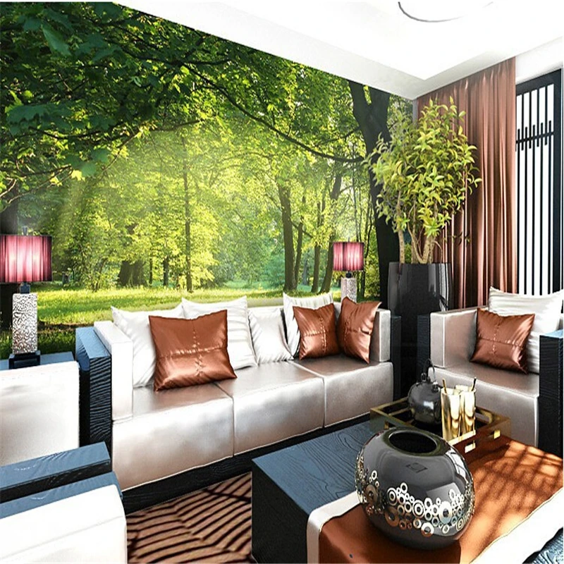 beibehang Custom 3d Idyllic natural scenery and flowers living room bedroom background wallpaper 3D stereo wall mural wallpaper