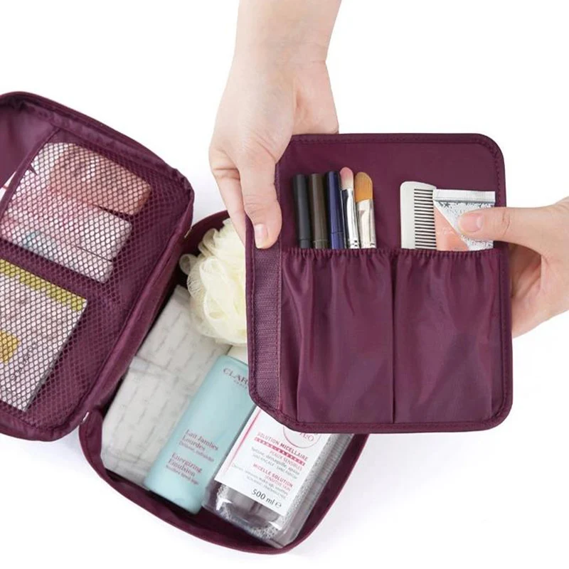 MoneRffi Портативный косметический Органайзер, наборы для макияжа в горошек, сумки, многофункциональная сумка для хранения, водонепроницаемый чехол для путешествий, сумка для мытья