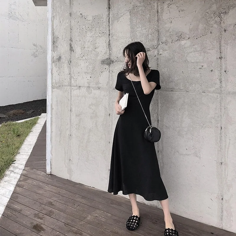 

Sexy Women Maxi Dress Backless Chiffon Dress Black Long Dresses 2019 Summer New Fashion Women Clothing