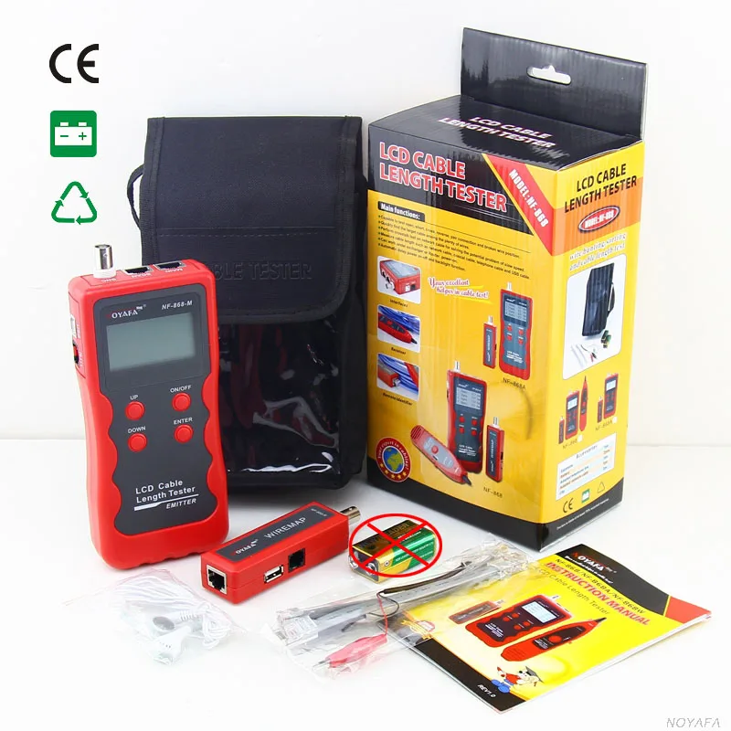 

Original Cable Length Tester Emitter NF-868A LCD English Version lan tracker finding NF_868A