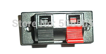 

10pcs/lot Red and black 2 socket cable clamp speaker wire clip LED lamp test clip Free shipping