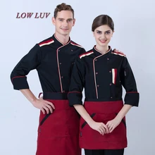 -Manga curta Chef Do Hotel serviço de Restaurante desgaste do trabalho roupa de trabalho uniforme Ferramental cozinhar Tops Cozinheiro Chef de Cozinha/cozinha