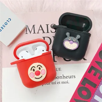 

Cartoon Shockproof Anti-lost Earphone Case For Apple Airpods Strap Soft Silicone Case Headphone Accessories Protective Cover