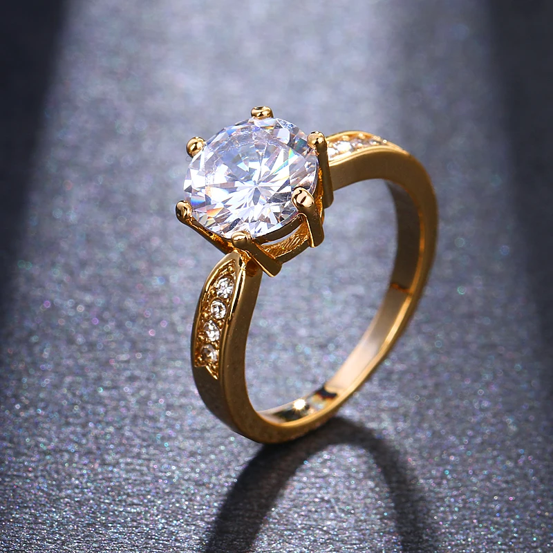 LXOEN AAA циркониевые обручальные кольца для женщин цвета розового золота женские обручальные кольца ювелирные изделия с австрийскими кристаллами высшего качества