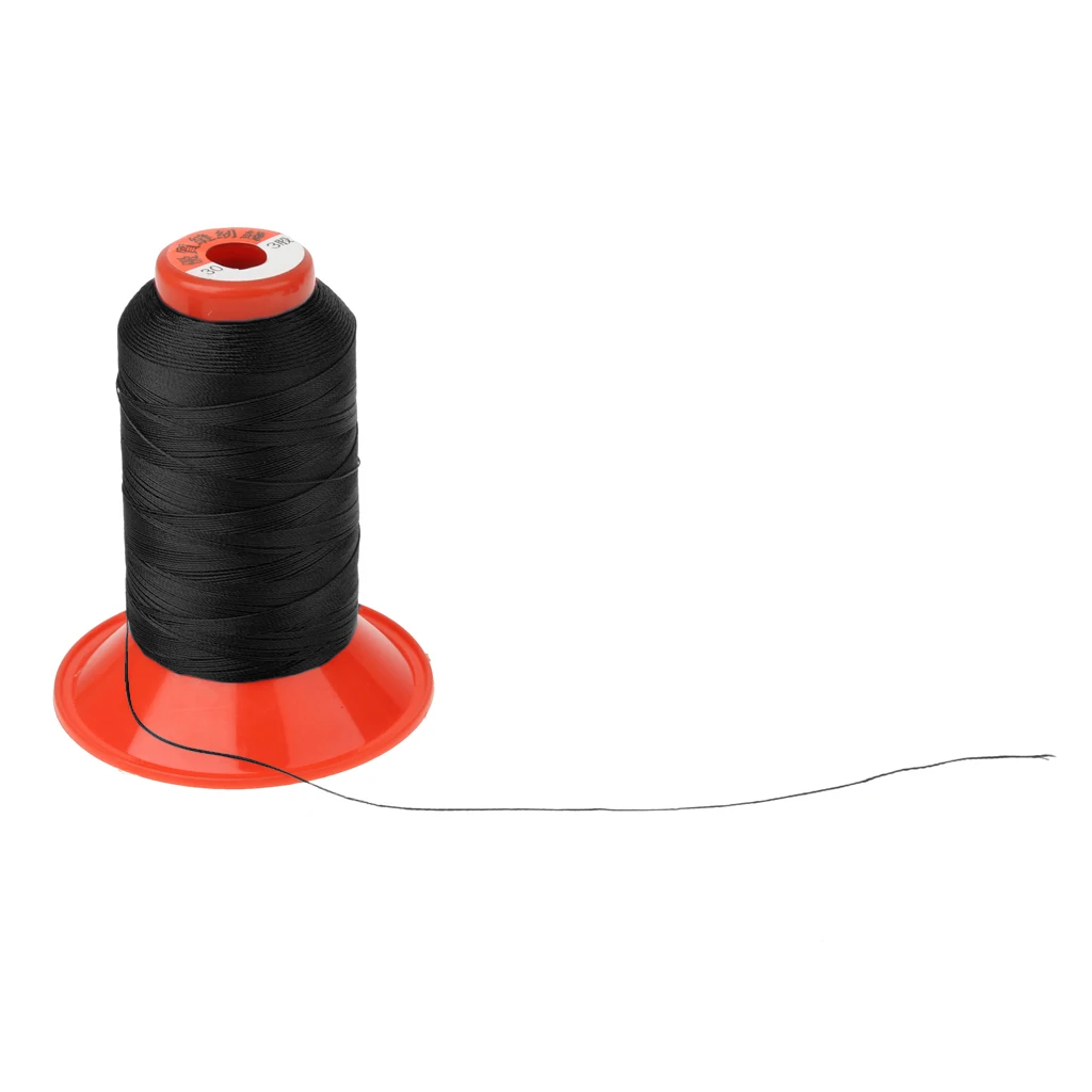 Black Colour 500 Meters Strong Bonded Nylon Tent Backpack Sewing Thread for Camping Tent Tarp Awning Backpack