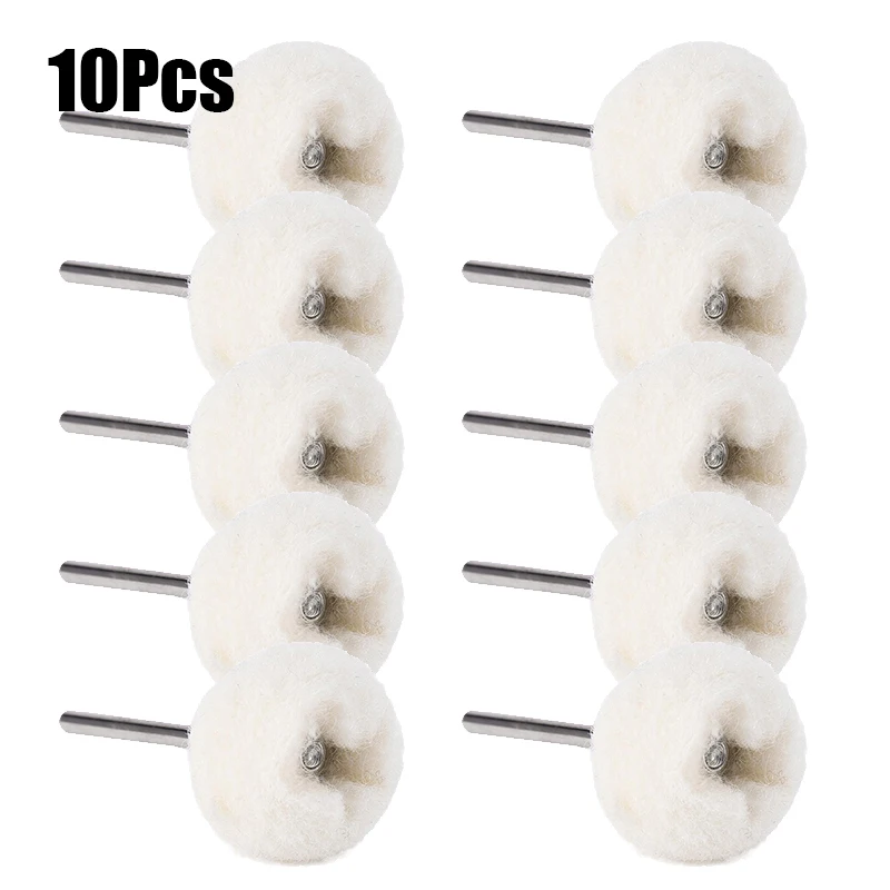 

Silver Jewelry Watches Glasses Drill Wool Brushes Tool Equipment Wood Surface 10pcs Polishing Buffing Polisher