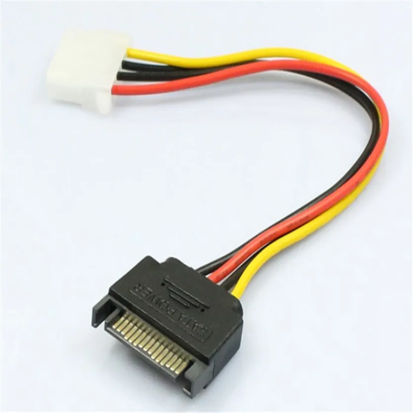 Кабель для жесткого диска с 15 контактами SATA Male 4 Pin Molex Female IDE Nov4 mosunx|sata male|hard drive cable4