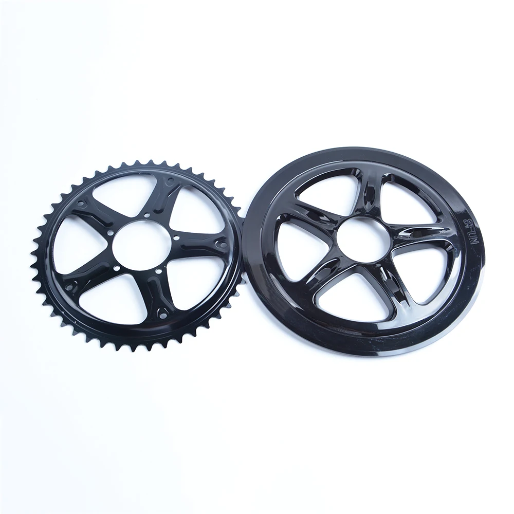 Discount 44T 46T 48T 52T Chainwheel for Bafang 8fun Mid Drive Motor BBS01/BBS02 Chain Ring Sprocket Wheel Crank Set 3