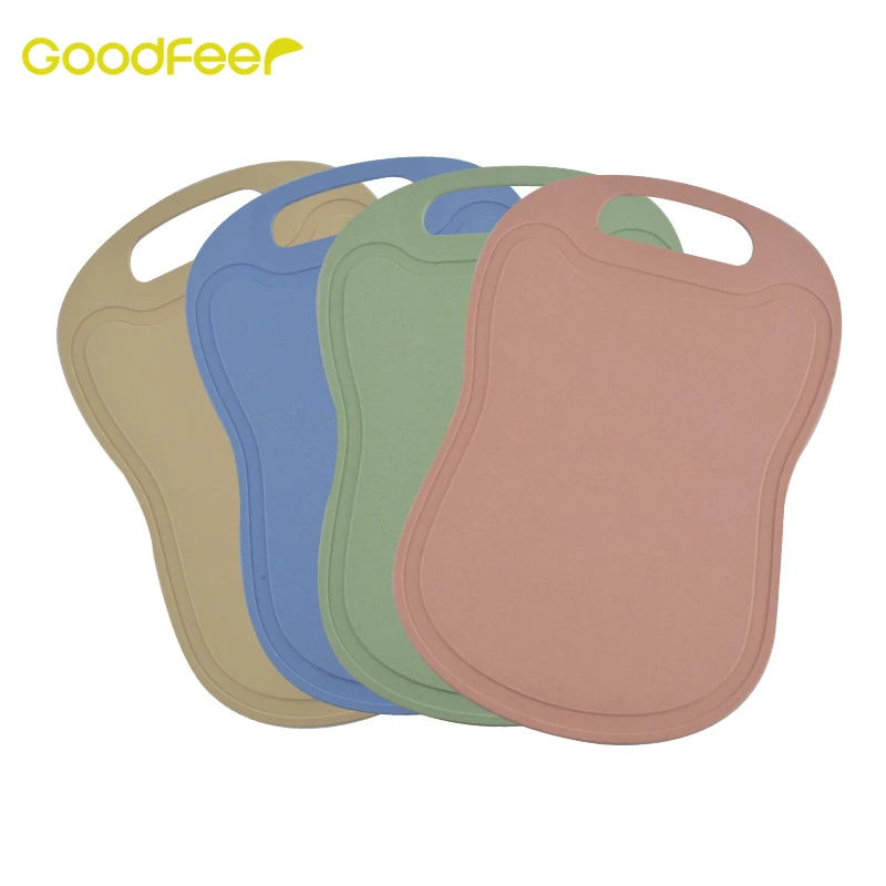 

Goodfeer Wheat Straw Chopping Blocks Fruit Vegetable Meat Board Plastic Non-slip Cutting Board Kitchen Gadgets Accessories