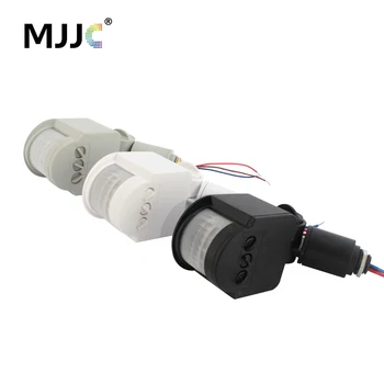 

Motion Sensor 220V 12V Automatic Infrared PIR Infrared Movement Detector 180 Degree Rotating Outdoor Timer Switch Motion Sensor