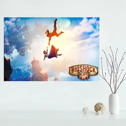 Хороший BioShock Infinite стильный плакат пользовательские холст плакат Книги по искусству украшения дома ткани Ткань плакат шелка с принтом Ткань