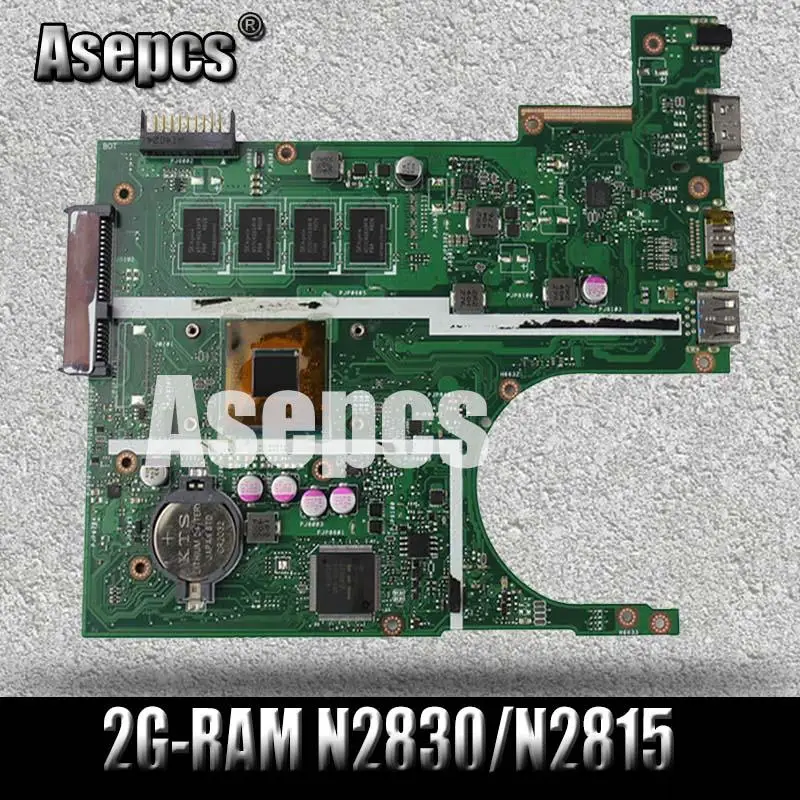 Asepcs X200MA материнская плата для ноутбука ASUS X200MA F200M F200MA тестовая оригинальная материнская плата 2G-RAM N2830/N2815