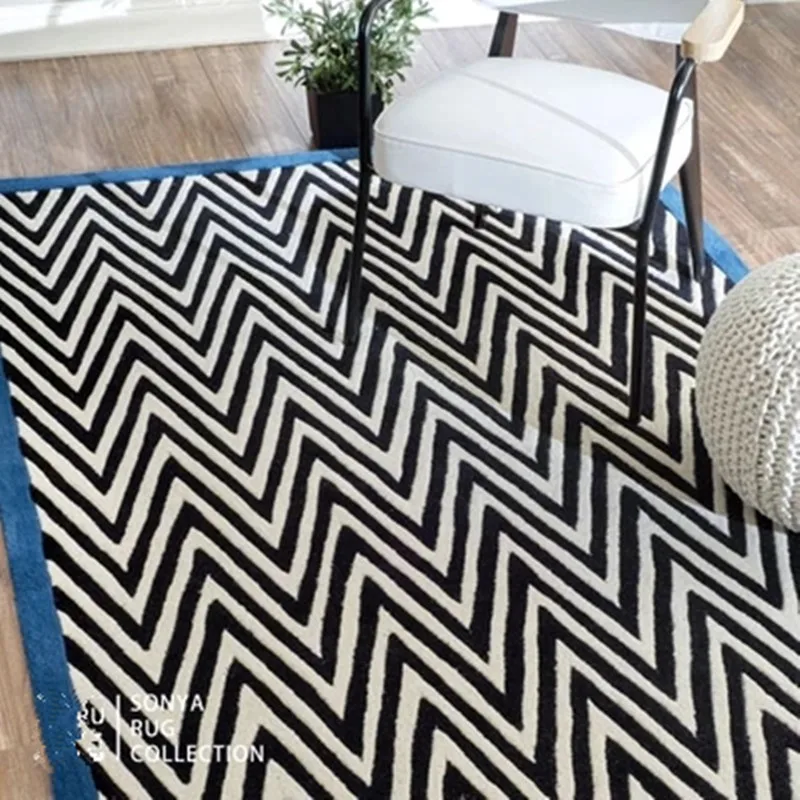 

NEW Arrival Black And White Abstract Handmade Acrylic Carpets And Rugs Bape Rug Bape Carpet Bath Mat