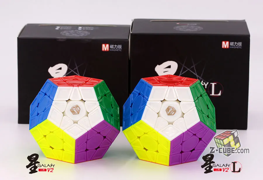 Головоломка магический куб QiYi Xman Megamin Магнитный куб Galaxy v2LM dodecahedron dodecahedra 12 осей необычной формы высокого уровня игрушка в подарок