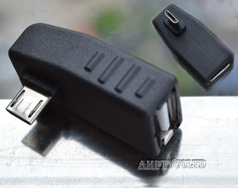 KELUSHI 2016 4 шт. USB 2 0 A гнездовой к micro 5 контактный мужской удлинитель угловой адаптер