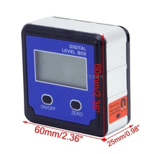 Цифровой транспортир Инклинометр уровень Коробка Угол Finder коническая коробка w/Магнит База Прямая поставка